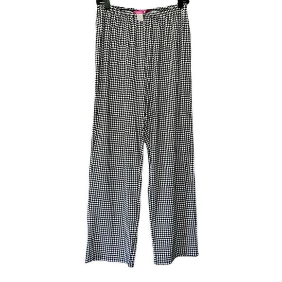 Bumble B. black & white houndstooth casual pants medium - Picture 2 of 5